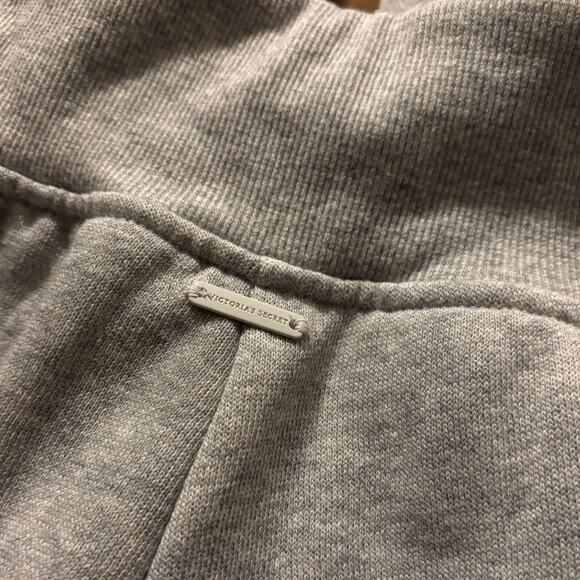 Victoria's Secret Women’s Small Sweatpants Wide Leg Fleece Lace Up Pants Grey - Picture 5 of 13